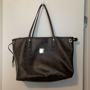 MCM Canvas Bag with Matching Pouch